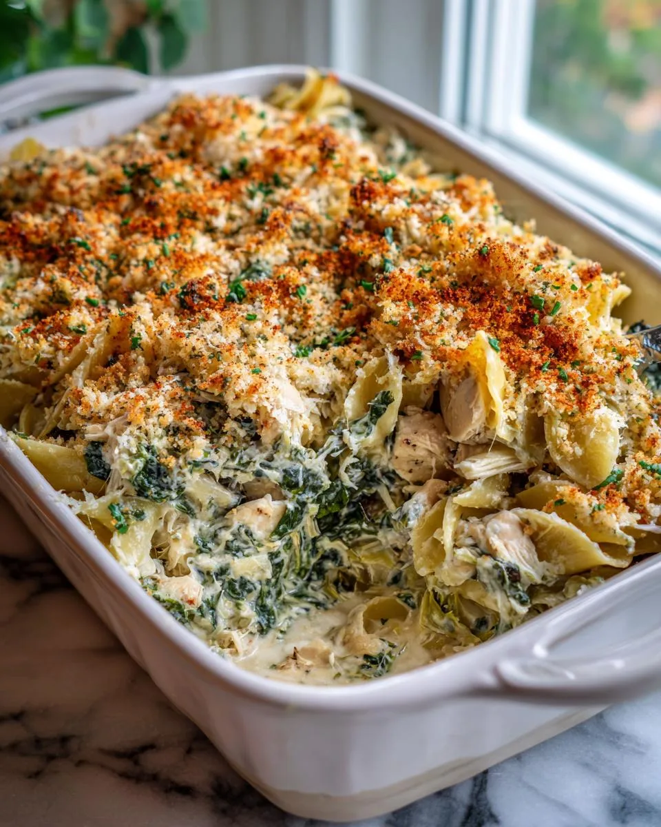 Spinach Artichoke Chicken Casserole - detail 1