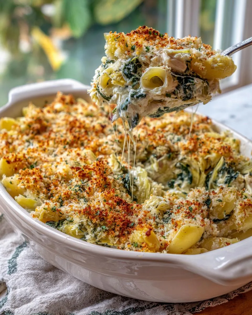 Spinach Artichoke Chicken Casserole - detail 2