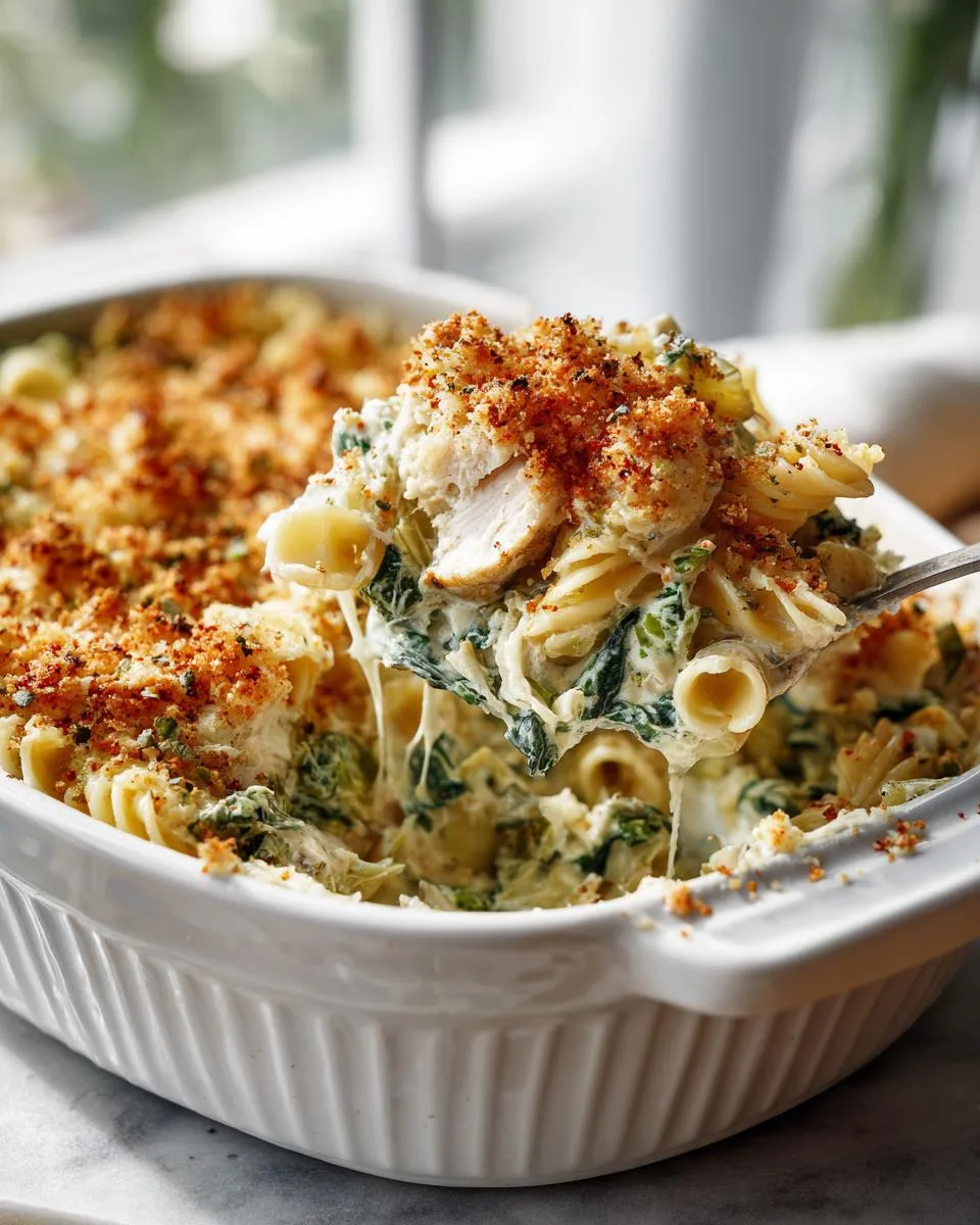 Spinach Artichoke Chicken Casserole - detail 3