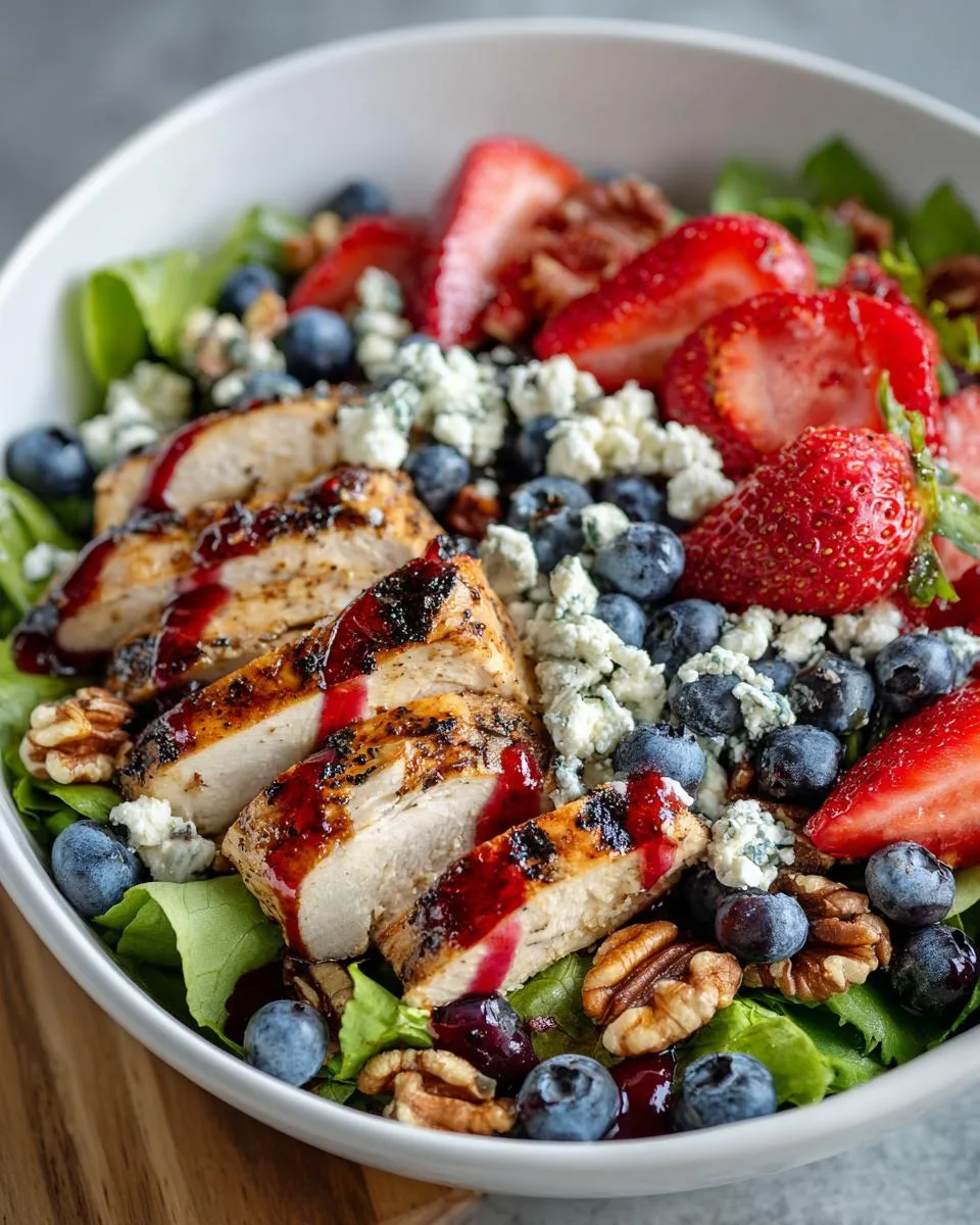 Summer Berry Chicken Salad Bowl - detail 1