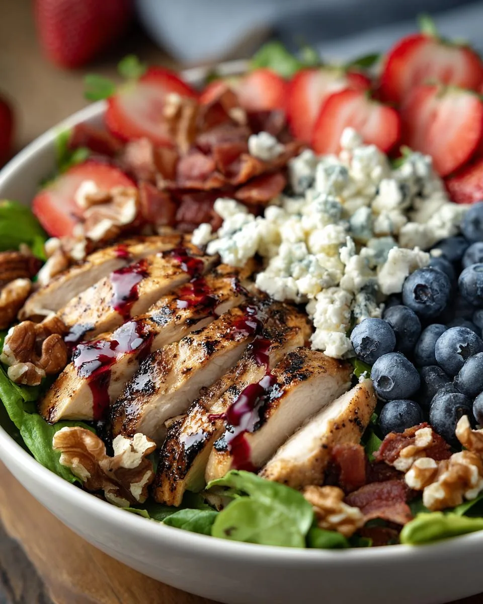 Summer Berry Chicken Salad Bowl - detail 2