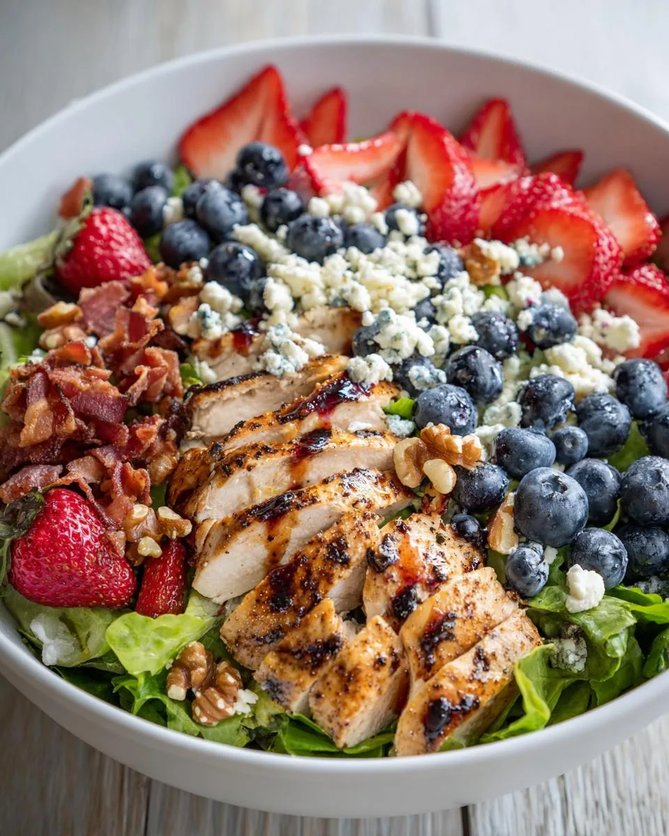 Summer Berry Chicken Salad Bowl - detail 3