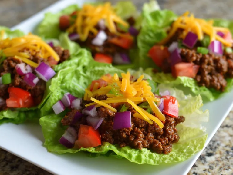 Taco Beef Lettuce Cups