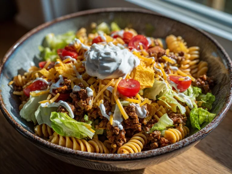 Taco Pasta Salad Dinner Bowl