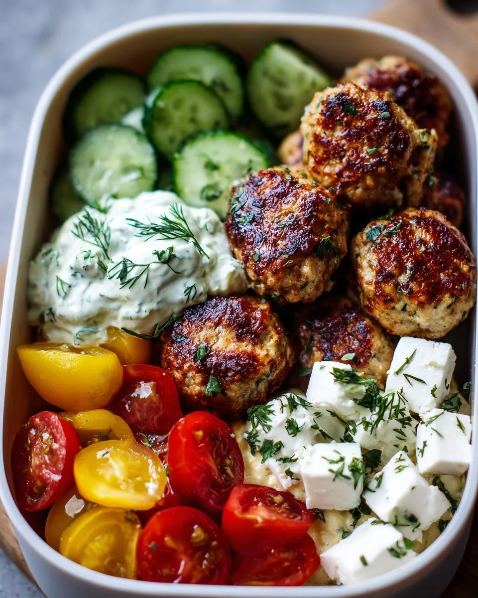 Turkey Meatball Bento Lunch - detail 3