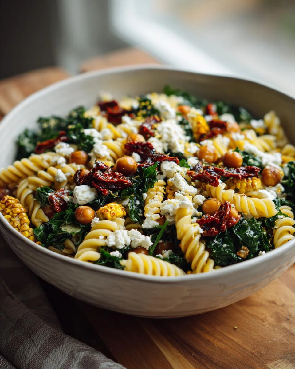 Vegetarian Protein Pasta Salad Bowl - detail 2