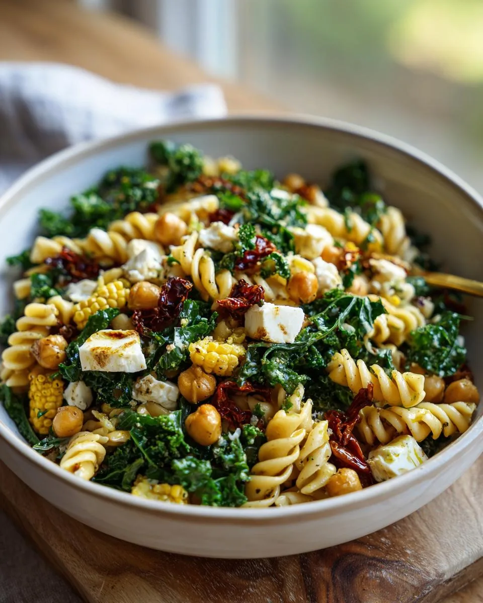 Vegetarian Protein Pasta Salad Bowl - detail 3