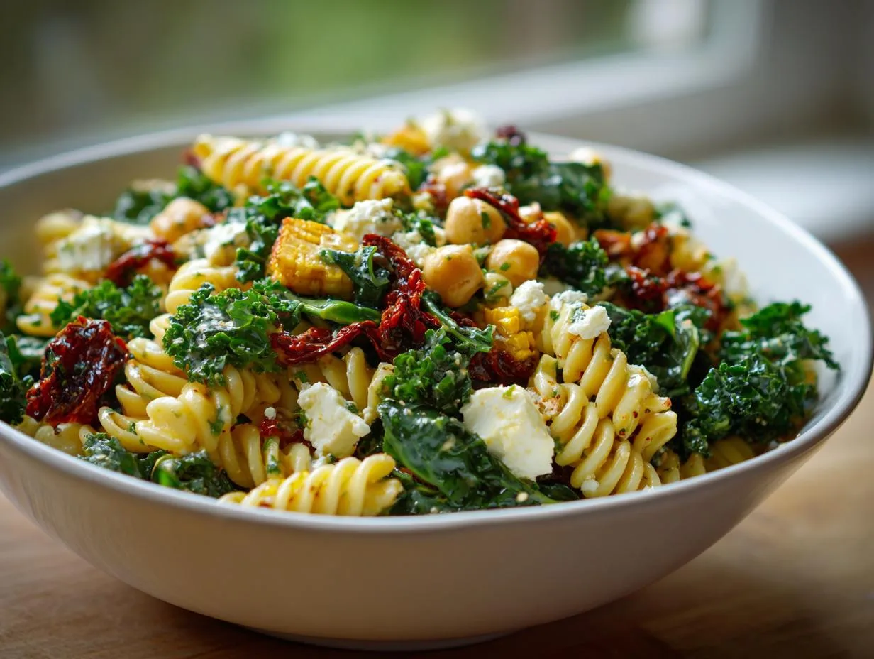 Grandma’s Vegetarian Protein Pasta Salad Bowl Magic