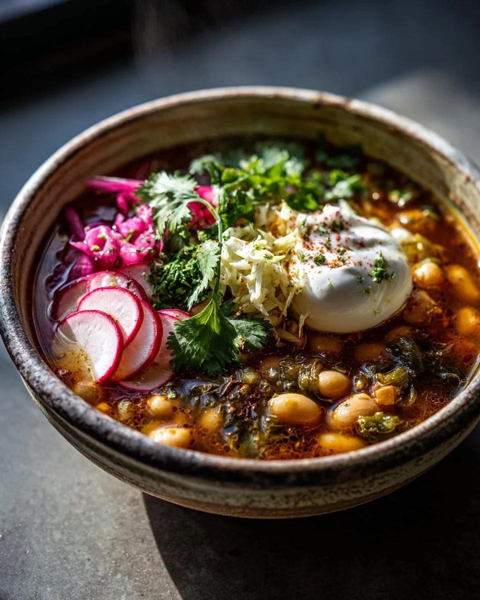 Vegetarian Slow-Cooker Pozole - detail 3
