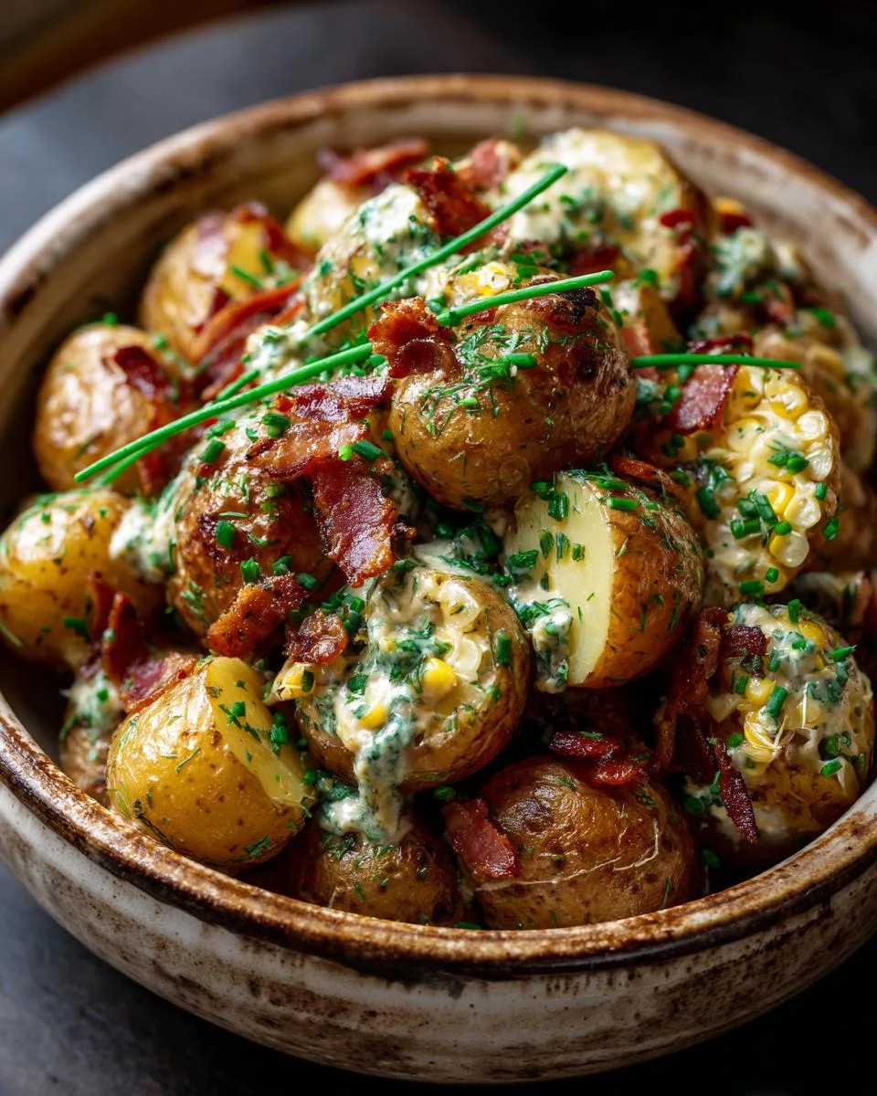 Warm Potato Salad Earls Restaurant - detail 1